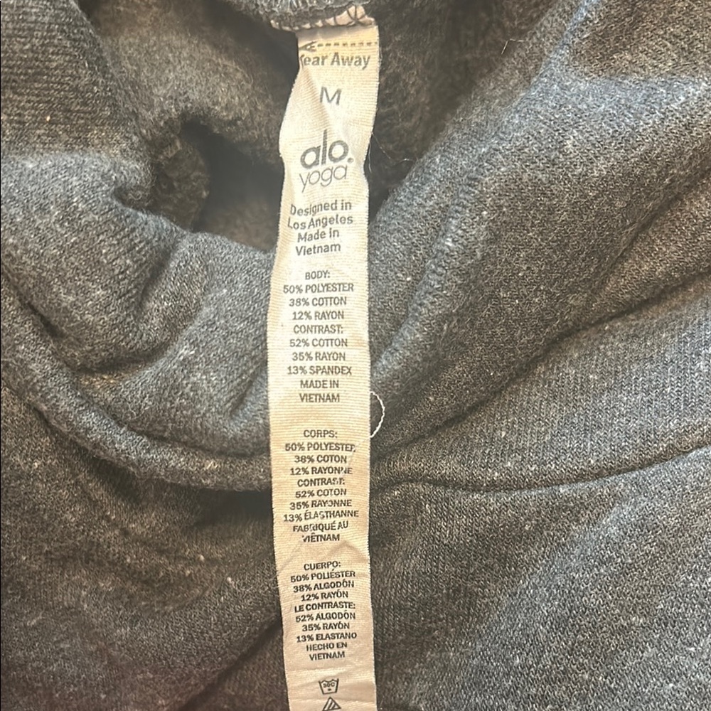 ALO Yoga Charcoal Pullover